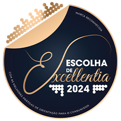 Distintivo do Prémio "Escolha de Excellentia 2024" atribuído à Seguro Directo
