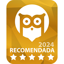 Dístico do prméio de "Marca Recomendada", atribuído à Seguro Directo no ano 2024