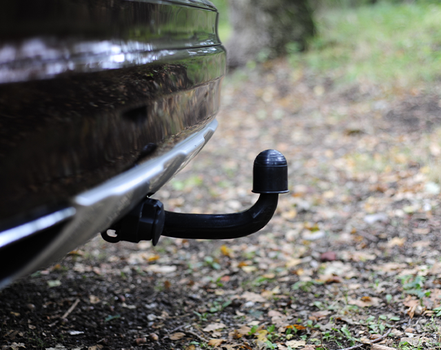 Bola de Reboque instalada corretamente no engate