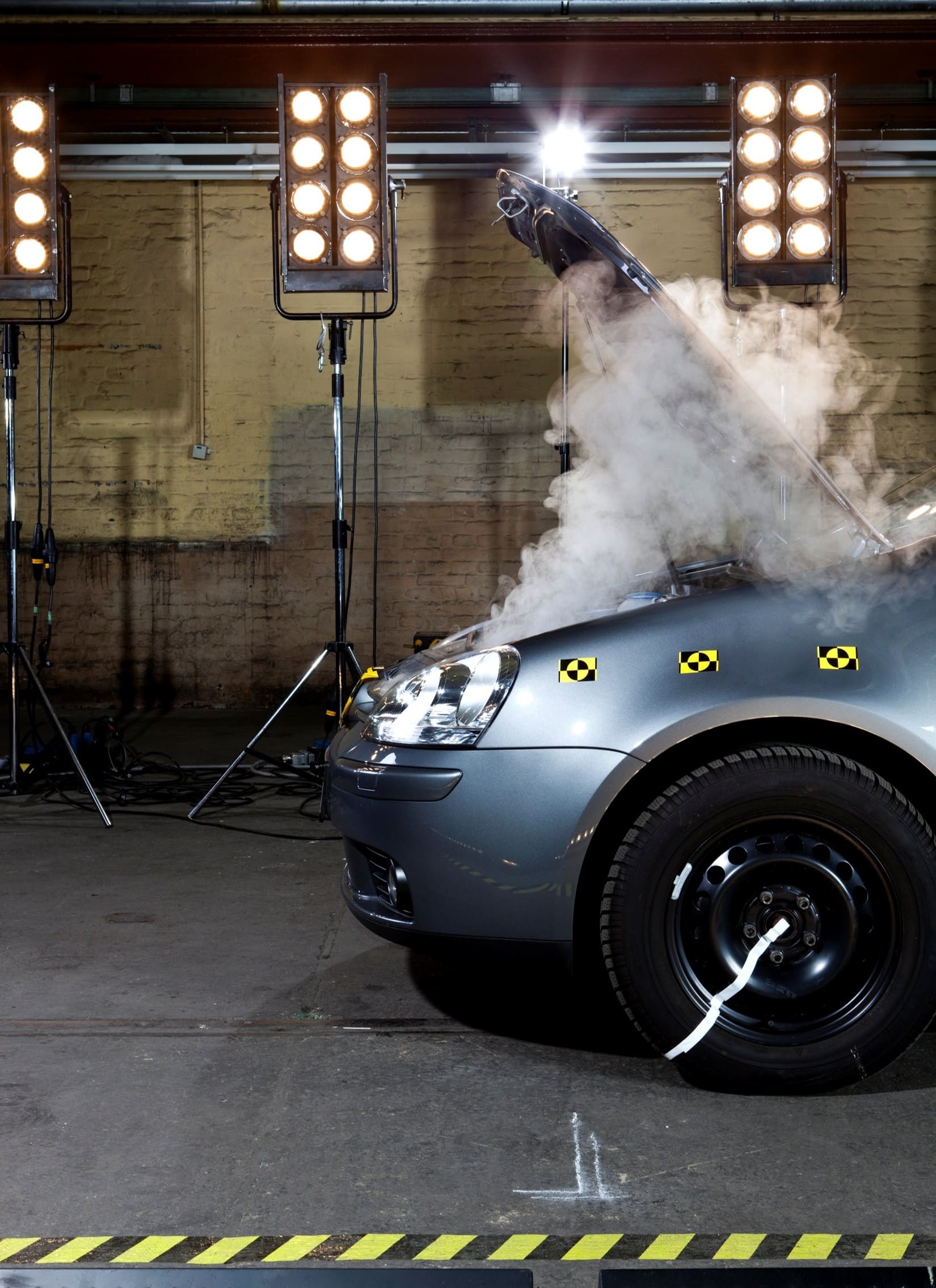 Veículo em testes antes de circulação nomeadamente situações de capotamento