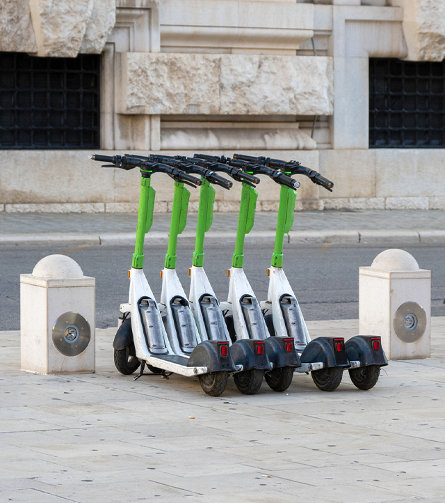 Trotinetes elétricas, um veículo que representa a mobilidade elétrica