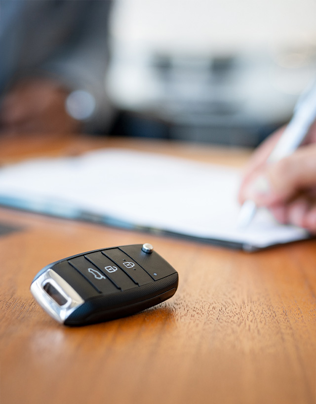 Registo Automóvel realizado através de formulário em papel